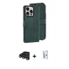 MARSİLYAN™- iPhone 15 Pro Max Kılıf Siluet Işık Serisi - Siyah Bilvis 0.18mm Plus Cam Ekran Koruyucu + Raze Metal Kamera Lens - TMGI