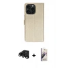 MARSİLYAN™- iPhone 15 Pro Max Kılıf Siluet Işık Serisi - Siyah Bilvis 3D Mat Cam Ekran Koruyucu + Raze Metal Kamera Lens - SH