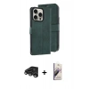 MARSİLYAN™- iPhone 15 Pro Max Kılıf Siluet Işık Serisi - Siyah Bilvis 3D Mat Cam Ekran Koruyucu + Raze Metal Kamera Lens - TMGI