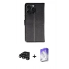 MARSİLYAN™- iPhone 15 Pro Max Kılıf Siluet Işık Serisi - Siyah Bilvis 5in1 3D Magic Cam Ekran Koruyucu + Raze Metal Kamera Lens - TMGI