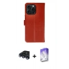 MARSİLYAN™- iPhone 15 Pro Max Kılıf Siluet Işık Serisi - Siyah Bilvis 5in1 3D Magic Cam Ekran Koruyucu + Raze Metal Kamera Lens - LT