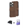MARSİLYAN™- iPhone 15 Pro Max Kılıf Siluet Işık Serisi - Siyah Bilvis 5in1 5D Magic Hayalet Cam Ekran Koruyucu + Raze Metal Kamera Lens - LT