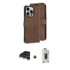 MARSİLYAN™- iPhone 15 Pro Max Kılıf Siluet Işık Serisi - Siyah Bilvis Hayalet Cam Ekran Koruyucu + Raze Metal Kamera Lens - GS