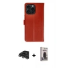 MARSİLYAN™- iPhone 15 Pro Max Kılıf Siluet Işık Serisi - Siyah Bilvis Hayalet Cam Ekran Koruyucu + Raze Metal Kamera Lens - TMGI