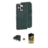 MARSİLYAN™- iPhone 15 Pro Max Kılıf Siluet Işık Serisi - Siyah Buffer Cam Ekran Koruyucu + Raze Metal Kamera Lens - GS