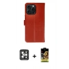 MARSİLYAN™- iPhone 15 Pro Max Kılıf Siluet Işık Serisi - Siyah Buffer Cam Ekran Koruyucu + PVD Metal Kamera Lens - GI