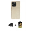 MARSİLYAN™- iPhone 15 Pro Max Kılıf Siluet Işık Serisi - Siyah Buffer Cam Ekran Koruyucu + Raze Metal Kamera Lens - TMGI