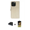 MARSİLYAN™- iPhone 15 Pro Max Kılıf Siluet Işık Serisi - Siyah Buffer Cam Ekran Koruyucu + Raze Metal Kamera Lens - LT