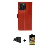 MARSİLYAN™- iPhone 15 Pro Max Kılıf Siluet Işık Serisi - Siyah Buffer Cam Ekran Koruyucu + Raze Metal Kamera Lens - SH