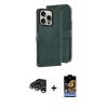 MARSİLYAN™- iPhone 15 Pro Max Kılıf Siluet Işık Serisi - Siyah Buffer Hayalet Cam Ekran Koruyucu + Raze Metal Kamera Lens - GS