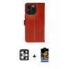 MARSİLYAN™- iPhone 15 Pro Max Kılıf Siluet Işık Serisi - Siyah Buffer Hayalet Cam Ekran Koruyucu + PVD Metal Kamera Lens - LT