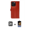 MARSİLYAN™- iPhone 15 Pro Max Kılıf Siluet Işık Serisi - Siyah Buffer Hayalet Cam Ekran Koruyucu + PVD Metal Kamera Lens - GI
