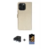 MARSİLYAN™- iPhone 15 Pro Max Kılıf Siluet Işık Serisi - Siyah Buffer Hayalet Cam Ekran Koruyucu + Raze Metal Kamera Lens - LT