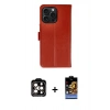 MARSİLYAN™- iPhone 15 Pro Max Kılıf Siluet Işık Serisi - Siyah Buffer Hayalet Cam Ekran Koruyucu + PVD Metal Kamera Lens - TU