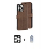 MARSİLYAN™- iPhone 15 Pro Max Kılıf Siluet Işık Serisi - Siyah Joko Magic 5D Cam + PVD Metal Kamera Lens - GS