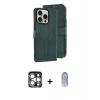 MARSİLYAN™- iPhone 15 Pro Max Kılıf Siluet Işık Serisi - Siyah Joko Magic 5D Cam + PVD Metal Kamera Lens - GS