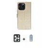 MARSİLYAN™- iPhone 15 Pro Max Kılıf Siluet Işık Serisi - Siyah Joko Magic 5D Cam + PVD Metal Kamera Lens - LT