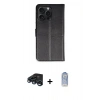 MARSİLYAN™- iPhone 15 Pro Max Kılıf Siluet Işık Serisi - Siyah Joko Magic 5D Cam + Raze Metal Kamera Lens - LT