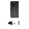 MARSİLYAN™- iPhone 15 Pro Max Kılıf Siluet Işık Serisi - Siyah Joko Magic 5D Cam + Raze Metal Kamera Lens - SH