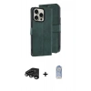 MARSİLYAN™- iPhone 15 Pro Max Kılıf Siluet Işık Serisi - Siyah Joko Magic 5D Cam + Titanyum Gri Raze Metal Kamera Lens