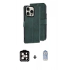 MARSİLYAN™- iPhone 15 Pro Max Kılıf Siluet Işık Serisi - Siyah Joko Magic 5D Cam + PVD Metal Kamera Lens - TU