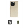 MARSİLYAN™- iPhone 15 Pro Max Kılıf Siluet Işık Serisi - Siyah Joko Magic 5D Hayalet Cam + PVD Metal Kamera Lens - GI