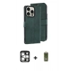 MARSİLYAN™- iPhone 15 Pro Max Kılıf Siluet Işık Serisi - Siyah Joko Magic 5D Hayalet Cam + PVD Metal Kamera Lens - GS