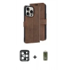MARSİLYAN™- iPhone 15 Pro Max Kılıf Siluet Işık Serisi - Siyah Joko Magic 5D Hayalet Cam + PVD Metal Kamera Lens - LT