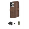 MARSİLYAN™- iPhone 15 Pro Max Kılıf Siluet Işık Serisi - Siyah Joko Magic 5D Hayalet Cam + Raze Metal Kamera Lens - TMGI