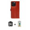 MARSİLYAN™- iPhone 15 Pro Max Kılıf Siluet Işık Serisi - Siyah Polymer Nano Ekran Koruyucu + PVD Metal Kamera Lens - TU