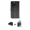 MARSİLYAN™- iPhone 15 Pro Max Kılıf Siluet Işık Serisi - Siyah Vanessa Magic Cam + Raze Metal Kamera Lens - LT
