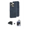 MARSİLYAN™- iPhone 15 Pro Max Kılıf Siluet Işık Serisi - Siyah Vanessa Magic Cam + Raze Metal Kamera Lens - LT