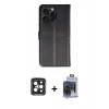 MARSİLYAN™- iPhone 15 Pro Max Kılıf Siluet Işık Serisi - Siyah Vanessa Magic Cam + PVD Metal Kamera Lens - SH