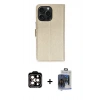 MARSİLYAN™- iPhone 15 Pro Max Kılıf Siluet Işık Serisi - Siyah Vanessa Magic Cam + PVD Metal Kamera Lens - TU