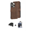 MARSİLYAN™- iPhone 15 Pro Max Kılıf Siluet Işık Serisi - Siyah Vanessa Magic Cam + Raze Metal Kamera Lens - GS
