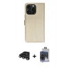 MARSİLYAN™- iPhone 15 Pro Max Kılıf Siluet Işık Serisi - Siyah Vanessa Magic Cam + Raze Metal Kamera Lens - TMGI