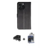 MARSİLYAN™- iPhone 15 Pro Max Kılıf Siluet Işık Serisi - Siyah Vanessa Magic Cam + Raze Metal Kamera Lens - GS