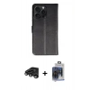 MARSİLYAN™- iPhone 15 Pro Max Kılıf Siluet Işık Serisi - Siyah Vanessa Magic Cam + Raze Metal Kamera Lens - TMGI