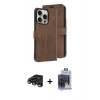 MARSİLYAN™- iPhone 15 Pro Max Kılıf Siluet Işık Serisi - Siyah Vanessa Magic Cam + Raze Metal Kamera Lens - TMGI
