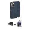 MARSİLYAN™- iPhone 15 Pro Max Kılıf Siluet Işık Serisi - Siyah Vanessa Magic Cam + Raze Metal Kamera Lens - GS