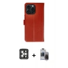 MARSİLYAN™- iPhone 15 Pro Max Kılıf Siluet Işık Serisi - Siyah Vanessa Magic Hayalet Cam + Gri PVD Metal Kamera Lens