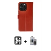 MARSİLYAN™- iPhone 15 Pro Max Kılıf Siluet Işık Serisi - Siyah Vanessa Magic Hayalet Cam + PVD Metal Kamera Lens - GS