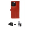 MARSİLYAN™- iPhone 15 Pro Max Kılıf Siluet Işık Serisi - Siyah Vanessa Magic Hayalet Cam + Raze Metal Kamera Lens - TMGI