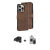MARSİLYAN™- iPhone 15 Pro Max Kılıf Siluet Işık Serisi - Siyah Vanessa Magic Hayalet Cam + Raze Metal Kamera Lens - GS