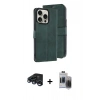 MARSİLYAN™- iPhone 15 Pro Max Kılıf Siluet Işık Serisi - Siyah Vanessa Magic Hayalet Cam + Raze Metal Kamera Lens - LT