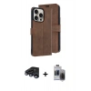 MARSİLYAN™- iPhone 15 Pro Max Kılıf Siluet Işık Serisi - Siyah Vanessa Magic Hayalet Cam + Raze Metal Kamera Lens - LT