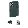 MARSİLYAN™- iPhone 15 Pro Max Kılıf Siluet Işık Serisi - Siyah Vanessa Magic Hayalet Cam + Raze Metal Kamera Lens - GS
