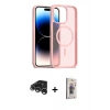 MARSİLYAN™- iPhone 15 Pro Max Kılıf Siluet Minimal Prime - Siyah Bilvis 3D Cam Ekran Koruyucu + Raze Metal Kamera Lens - GS