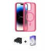 MARSİLYAN™- iPhone 15 Pro Max Kılıf Siluet Minimal Prime - Siyah Bilvis 5in1 3D Magic Cam Ekran Koruyucu + Raze Metal Kamera Lens - LT