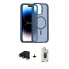 MARSİLYAN™- iPhone 15 Pro Max Kılıf Siluet Minimal Prime - Siyah Bilvis Hayalet Cam Ekran Koruyucu + Raze Metal Kamera Lens - SH